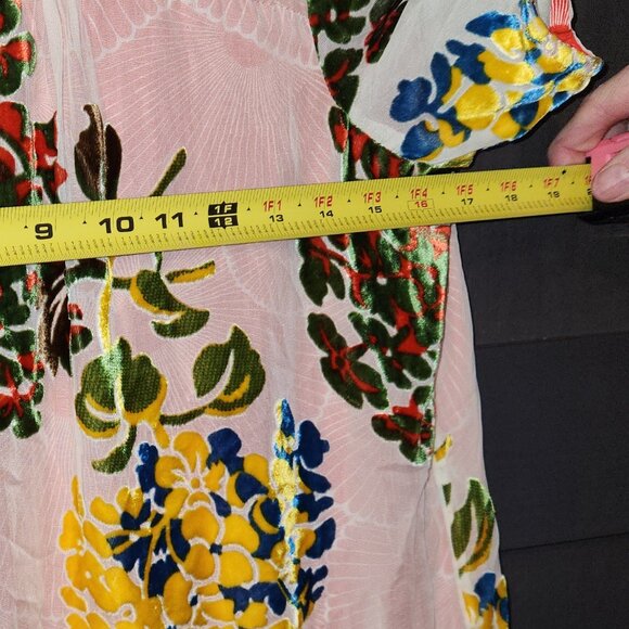 Anthropologie Dress with floral overlay - Picture 4 of 5